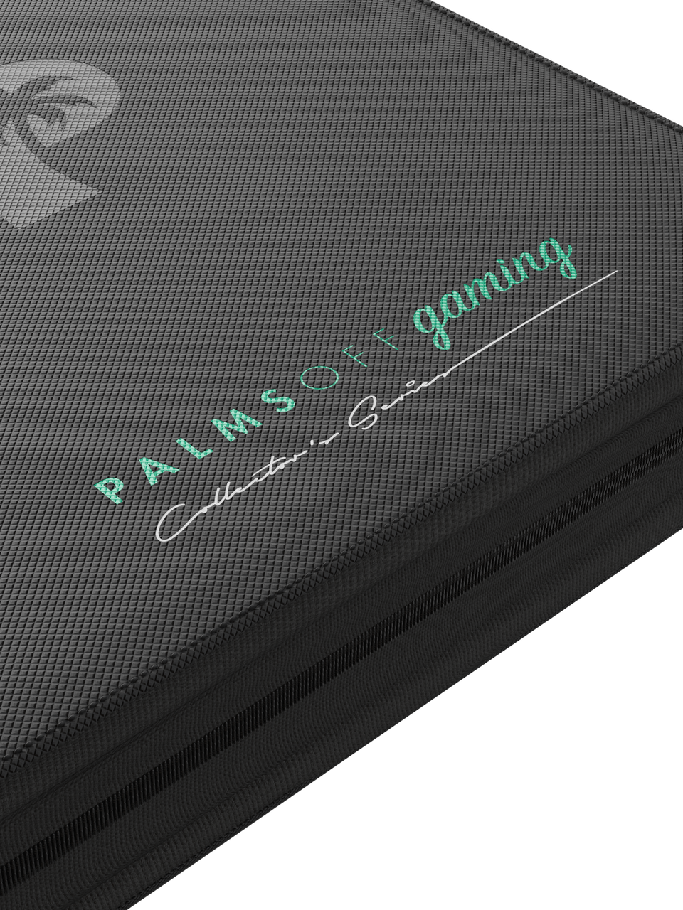 Palms Off Gaming | Collector's Series Top Loader Zip Binder - 4 Pocket - Black
