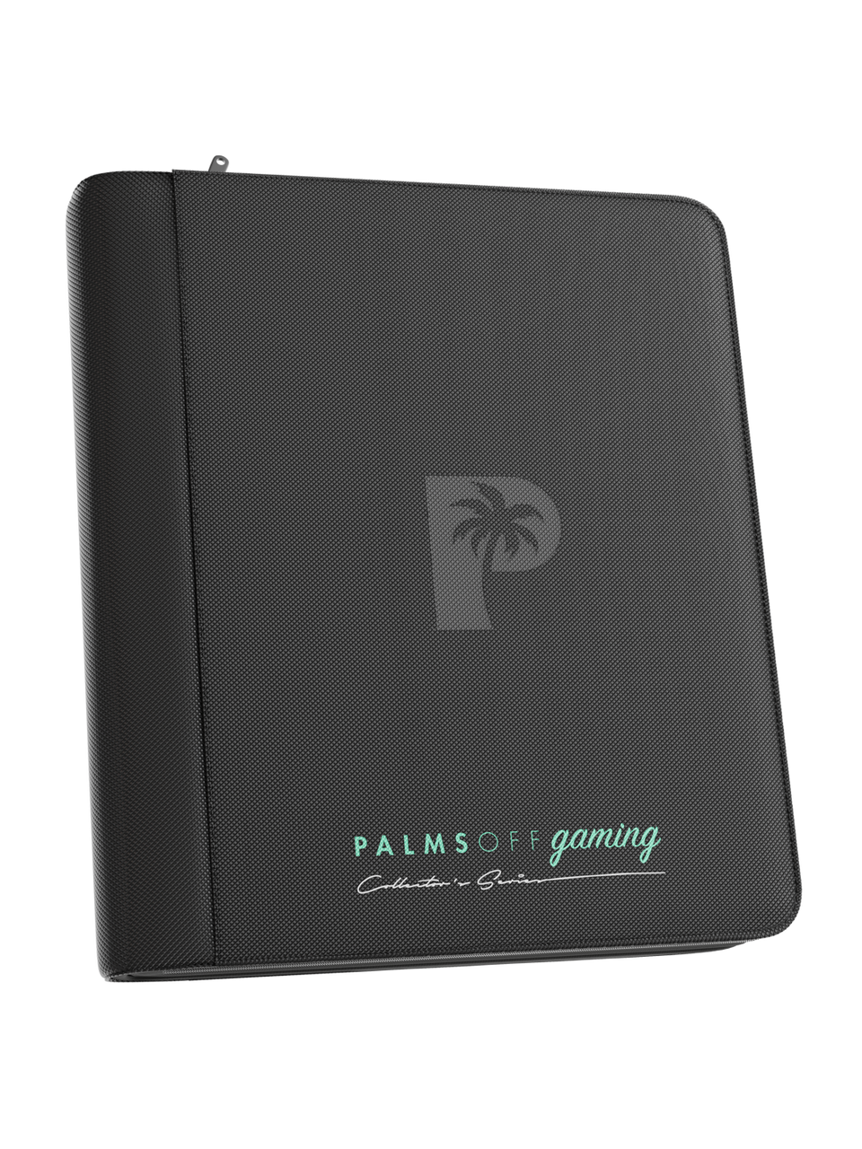 Palms Off Gaming | Collector's Series Top Loader Zip Binder - 4 Pocket - Black