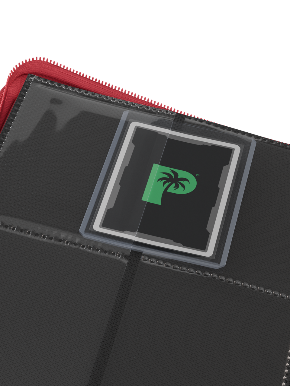Palms Off Gaming | Collector's Series Top Loader Zip Binder - 4 Pocket - Red