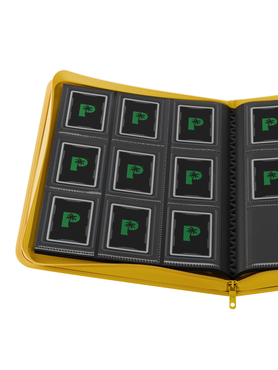 Palms Off Gaming | Collector's Series Top Loader Zip Binder - 9 Pocket - Yellow