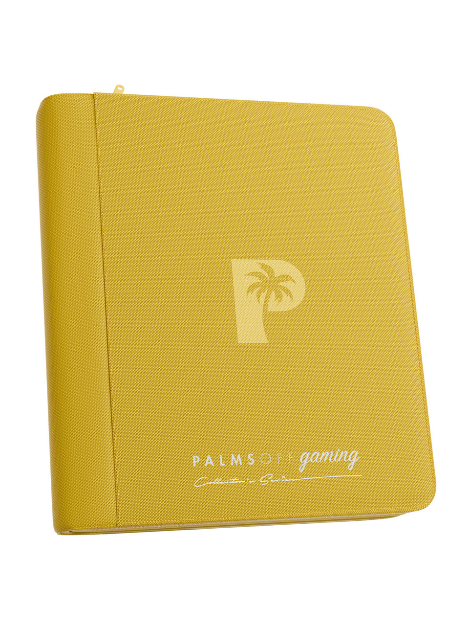 Palms Off Gaming | Collector's Series Top Loader Zip Binder - 4 Pocket - Yellow