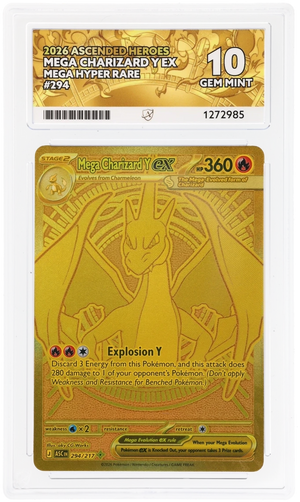 2026 Ascended Heroes – Mega Charizard Y ex #294 – Mega Hyper Rare – ACE 10 GEM MINT