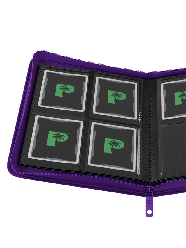 Palms Off Gaming | Collector's Series 4 Pocket Zip Binder - Purple