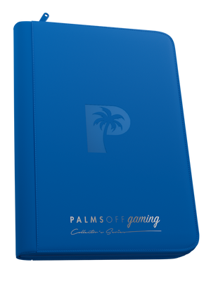 Palms Off Gaming | Collector's Series 9 Pocket Zip Binder | Blue