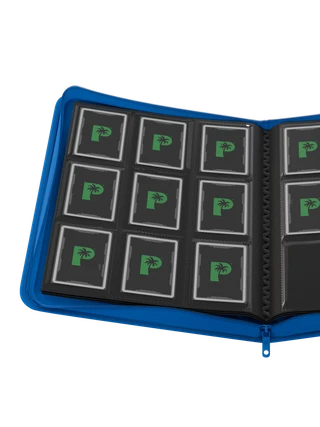 Palms Off Gaming | Collector's Series 9 Pocket Zip Binder | Blue