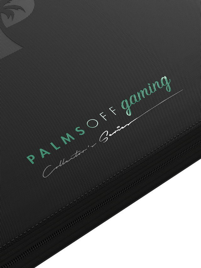 Palms Off Gaming | Collector's Series 12 Pocket Zip Binder | Black