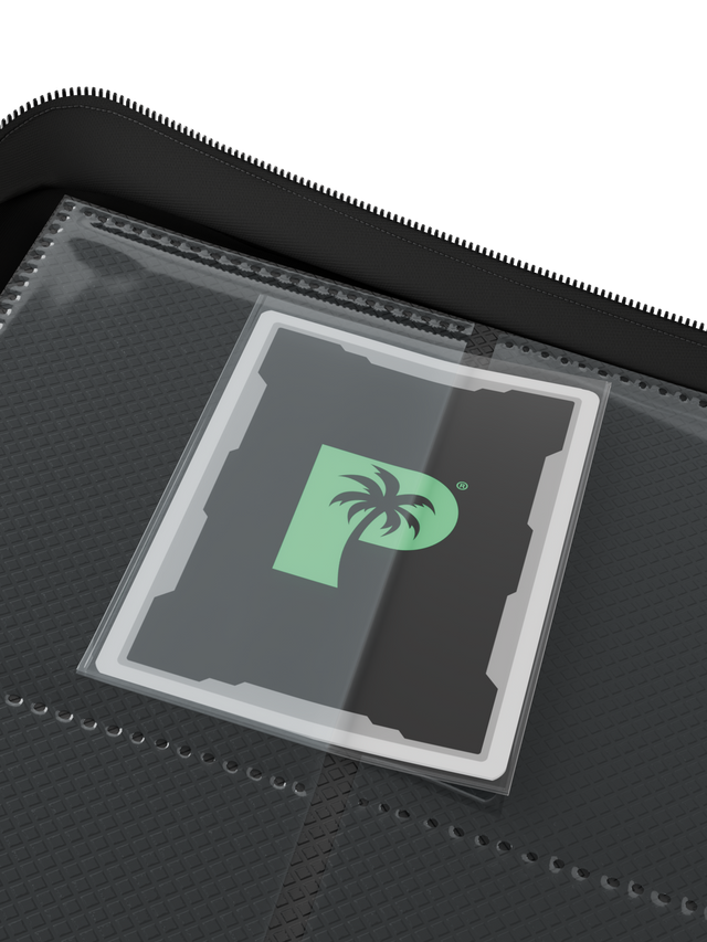 Palms Off Gaming | Collector's Series 12 Pocket Zip Binder | Black