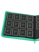 Palms Off Gaming | Collector's Series 12 Pocket Zip Binder | Turquoise