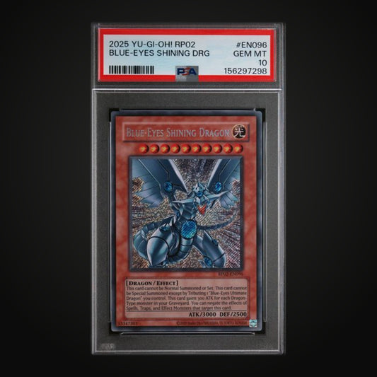 Blue-Eyes Shining Dragon - PSA 10 GEM MT (2025 Yu-Gi-Oh! RP02 #EN096)