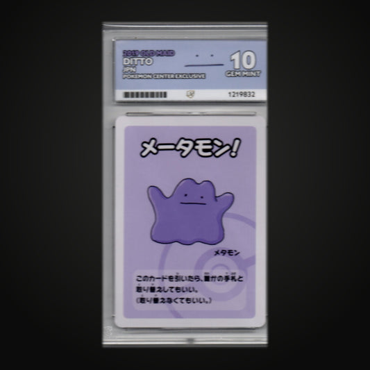 Ditto ACE 10 Gem Mint - Pokémon Center Exclusive (Japanese)