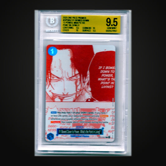 If I Bowed Down to Power, What's the Point in Living? R OP13-057 Promo — BGS 9.5 Gem Mint (One Piece 3rd Anniversary)