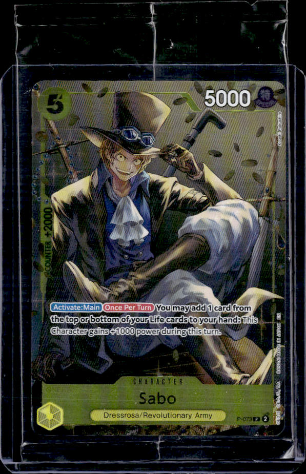 One Piece Card Game Sabo - Dressrosa/Revolutionary Army Character Card 5000 Power
