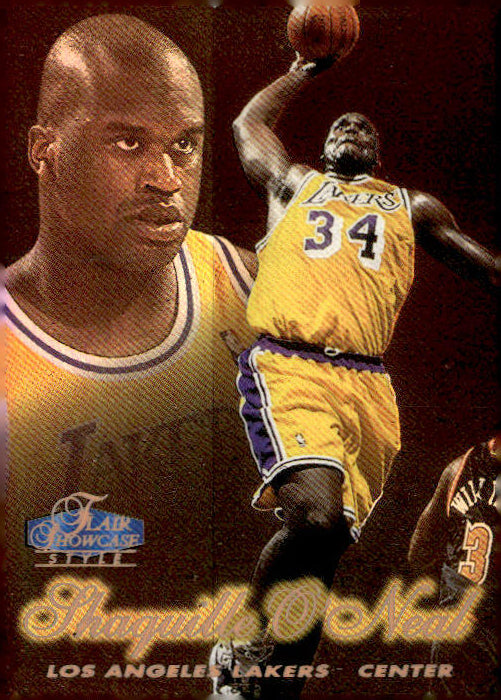 Shaquille O'Neal 1997-98 Fleer Clair Showcase Showstopper #34 Lakers