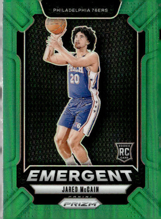 Jared McCain - 2024-25 Panini Prizm Emergent Rookie No. 19