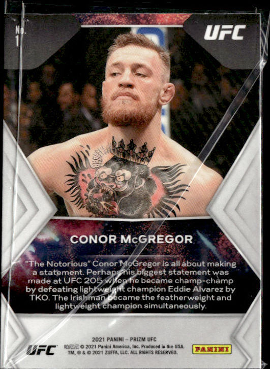 Conor McGregor - 2021 Panini Prizm UFC Fireworks No. 1