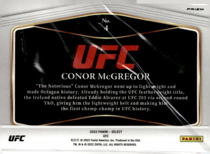 Conor McGregor - 2022 Panini Select UFC Global Icons No. 4