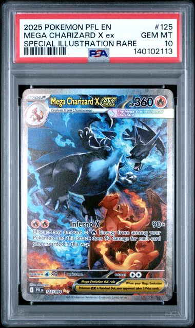 Mega Charizard X ex - Special Illustration Rare PSA 10 (2025)
