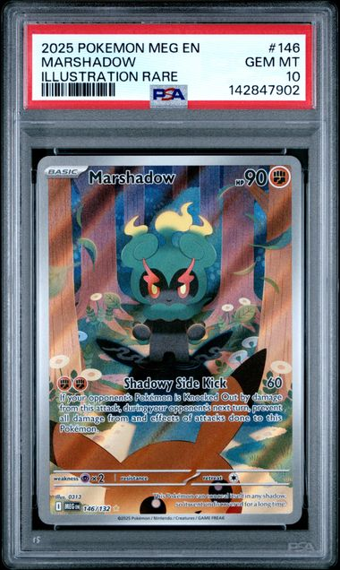 Marshadow #146/132 - Scarlet & Violet Mega En Illustration Rare PSA 10