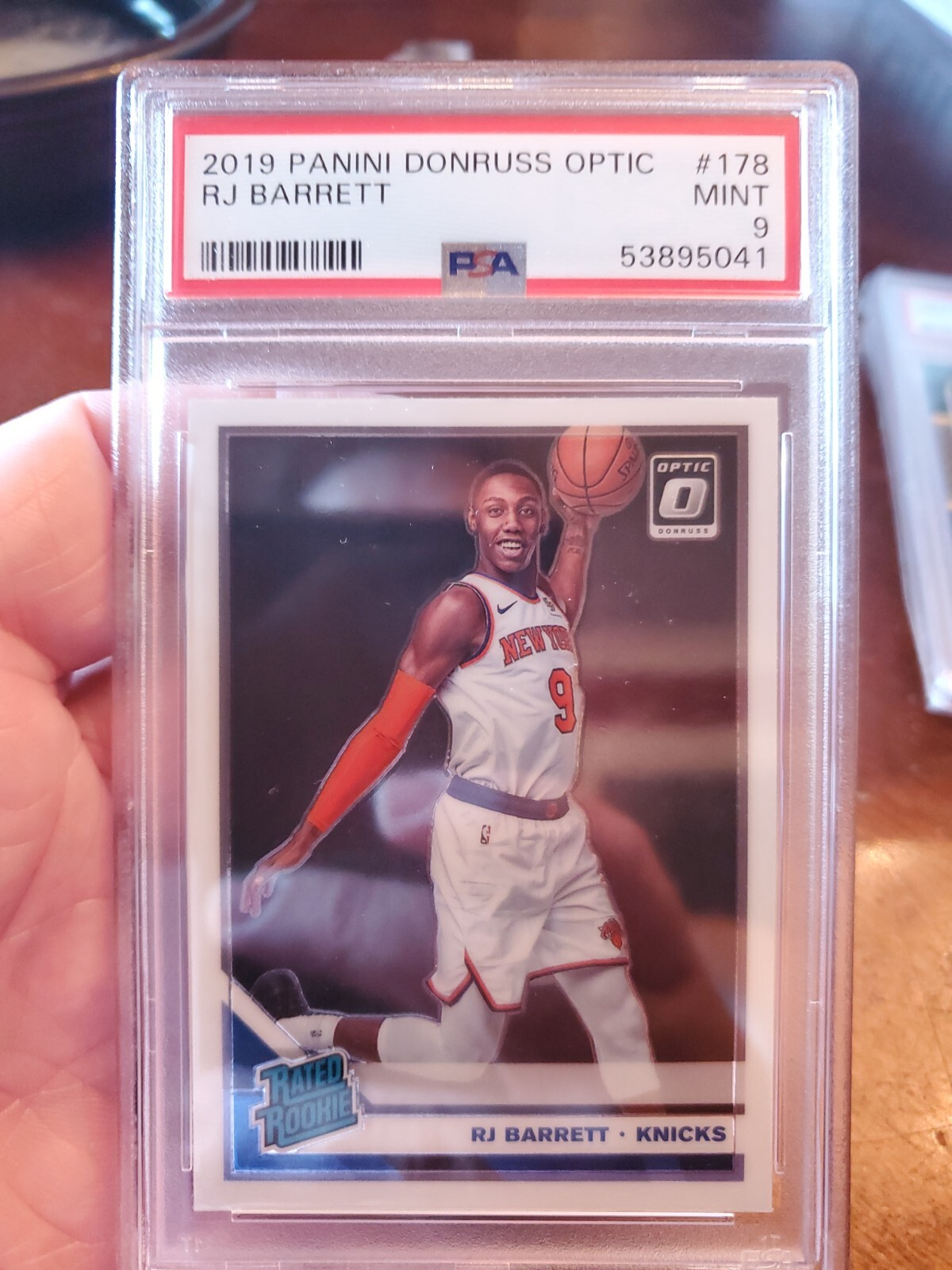 2019 Panini Donruss Optic RJ Barrett #178 Rated Rookie PSA 9 MINT