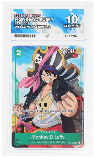 Monkey.D.Luffy ACE 10 Gem Mint - ST16-005 Welcome Pack Vol.2 EN