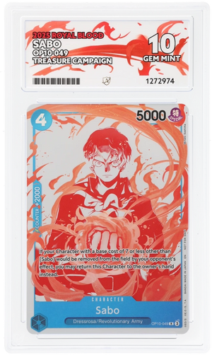 Sabo ACE 10 Gem Mint - OP10-049 Treasure Campaign EN