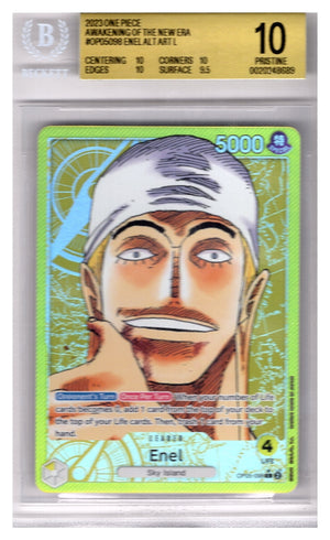 Enel Alt Art L OP05-098 - One Piece Card Game - BGS 10 Pristine