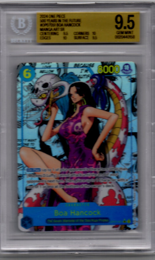 Boa Hancock BGS 9.5 Gem Mint - One Piece TCG 500 Years in the Future Manga Art SP