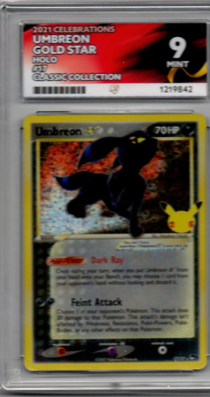 Umbreon Gold Star ACE 9 Mint - 2021 Celebrations Classic Collection Holo