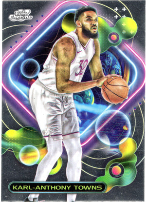 2023-24 Topps Chrome Cosmic #74 Karl-Anthony Towns