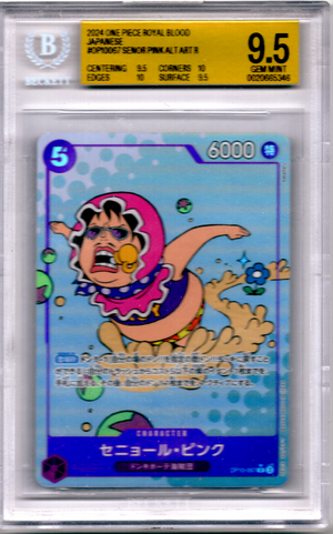 Senor Pink Alt Art R OP10-067 Japanese — BGS 9.5 Gem Mint (One Piece Royal Blood)