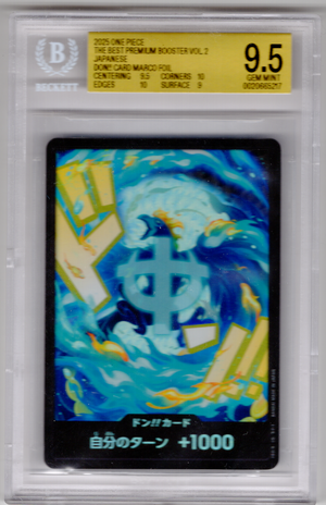 DON!! Card Marco Foil Japanese — BGS 9.5 Gem Mint (One Piece The Best Premium Booster Vol.2)