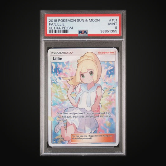 Lillie FA - 2018 Pokemon Sun & Moon Ultra Prism #151/156 PSA 9 MINT