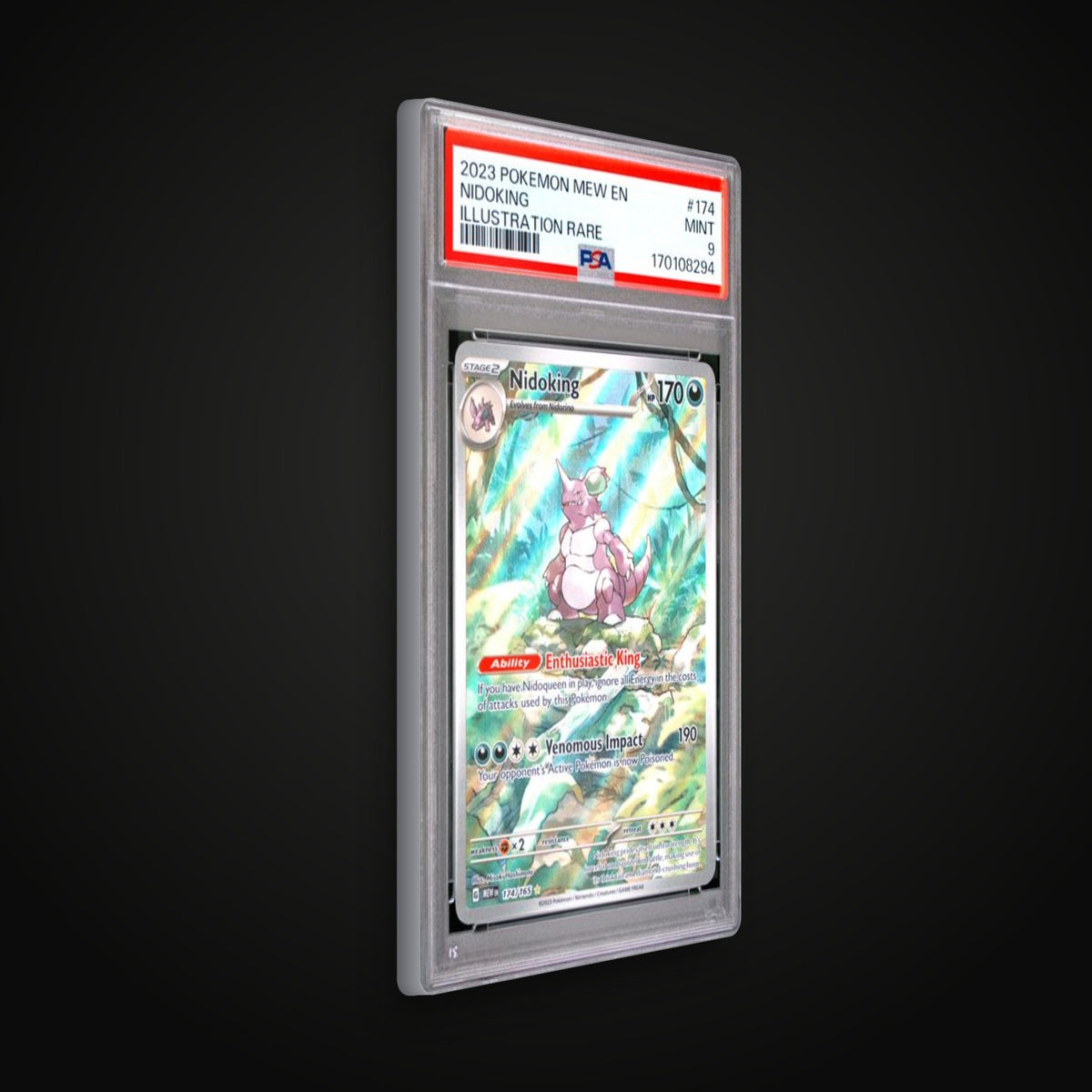 Nidoking (Illustration Rare) #174 PSA 9 - Scarlet & Violet 151