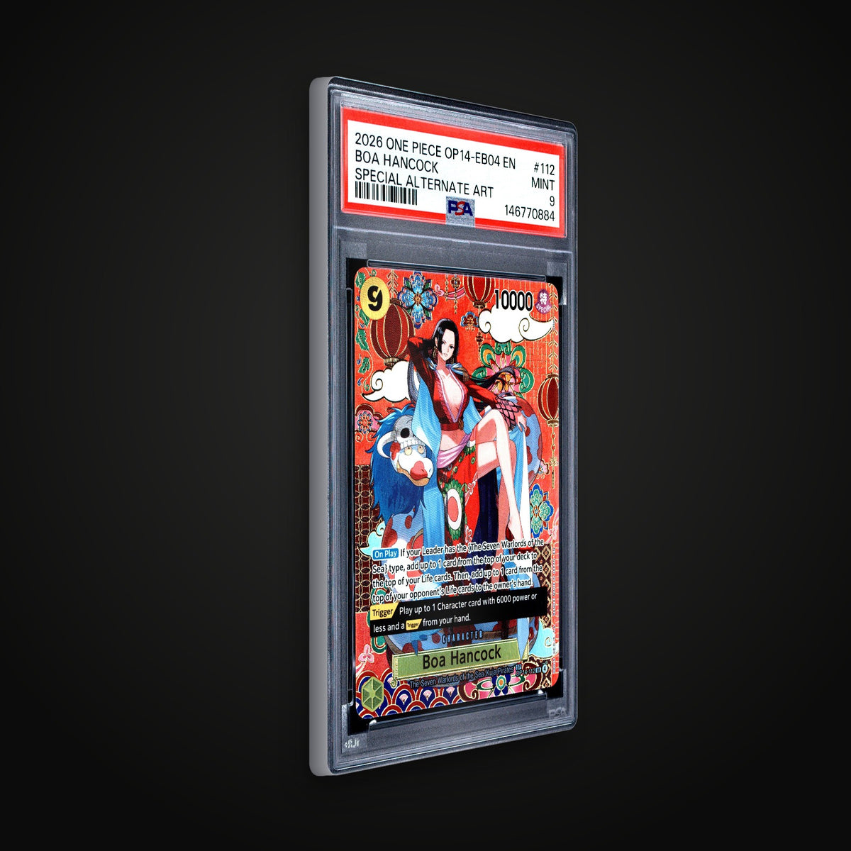 One Piece OP-14 Boa Hancock #112 Special Alternate Art PSA 9