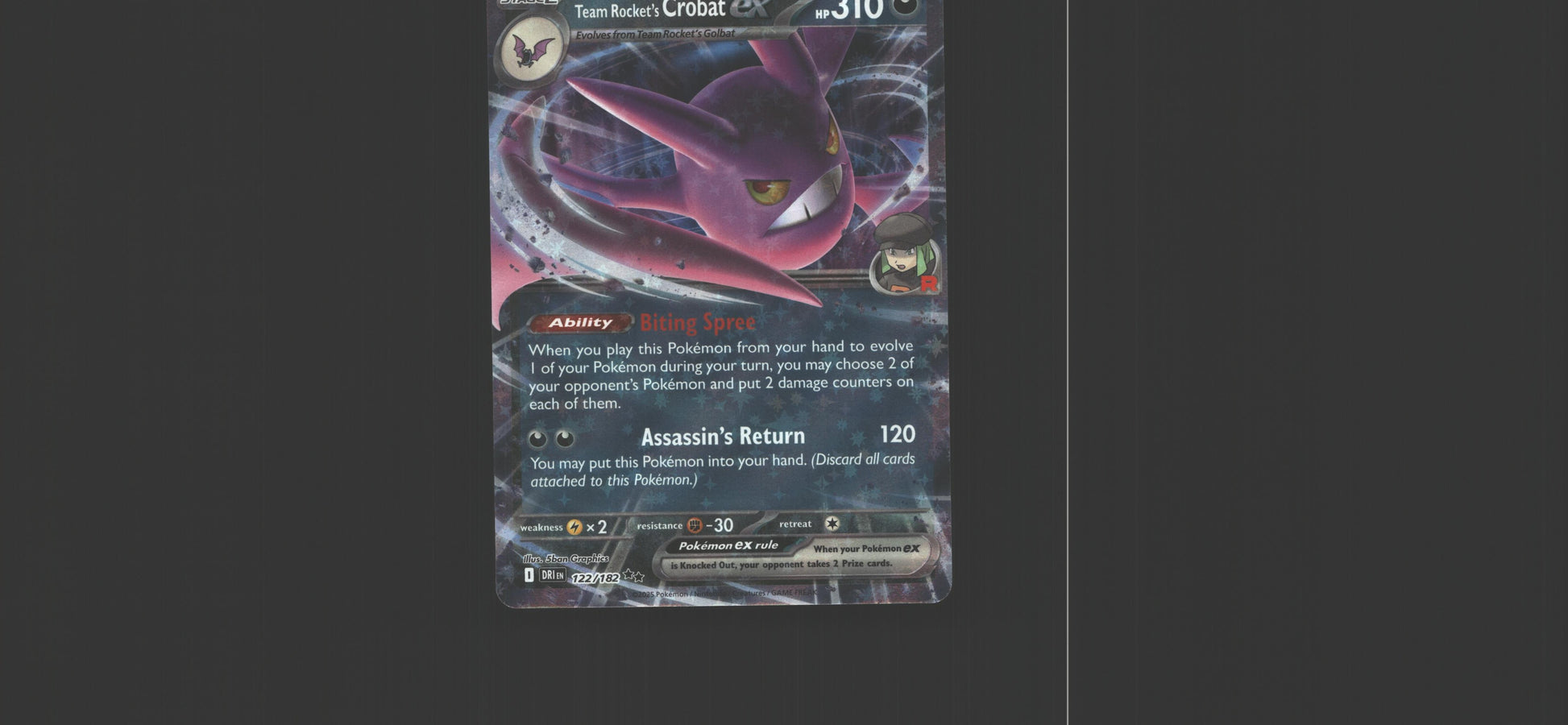 Team Rocket's Crobat ex - 122/182