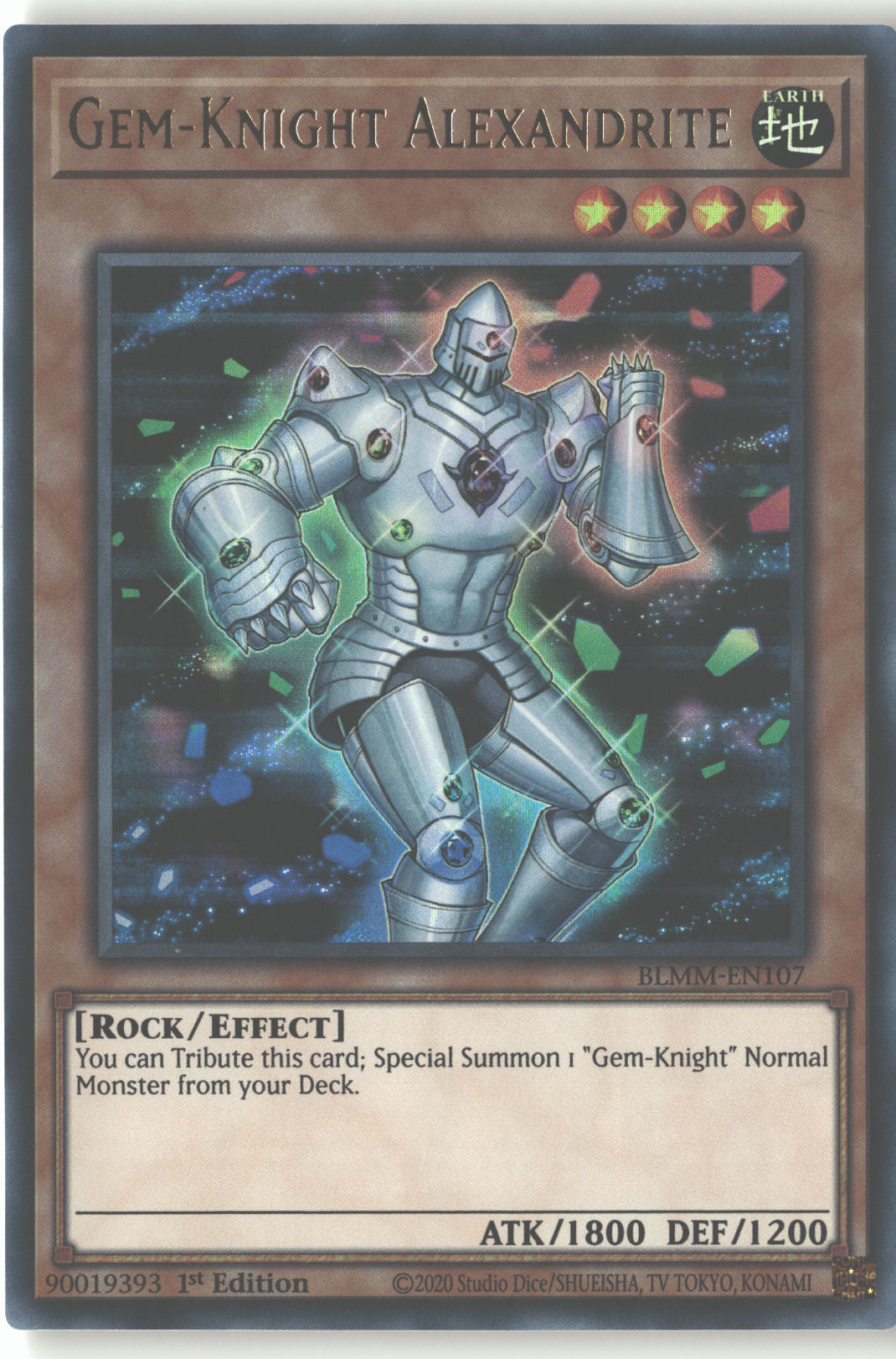 1st Edition Gem-Knight Alexandrite [BLMM-EN107 Lightly Played] Ultra Rare