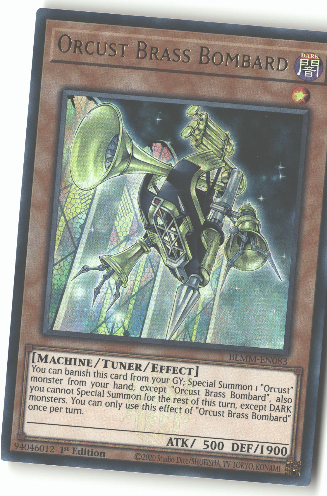 1st Edition Orcust Brass Bombard [BLMM-EN083 Lightly Played] Ultra Rare