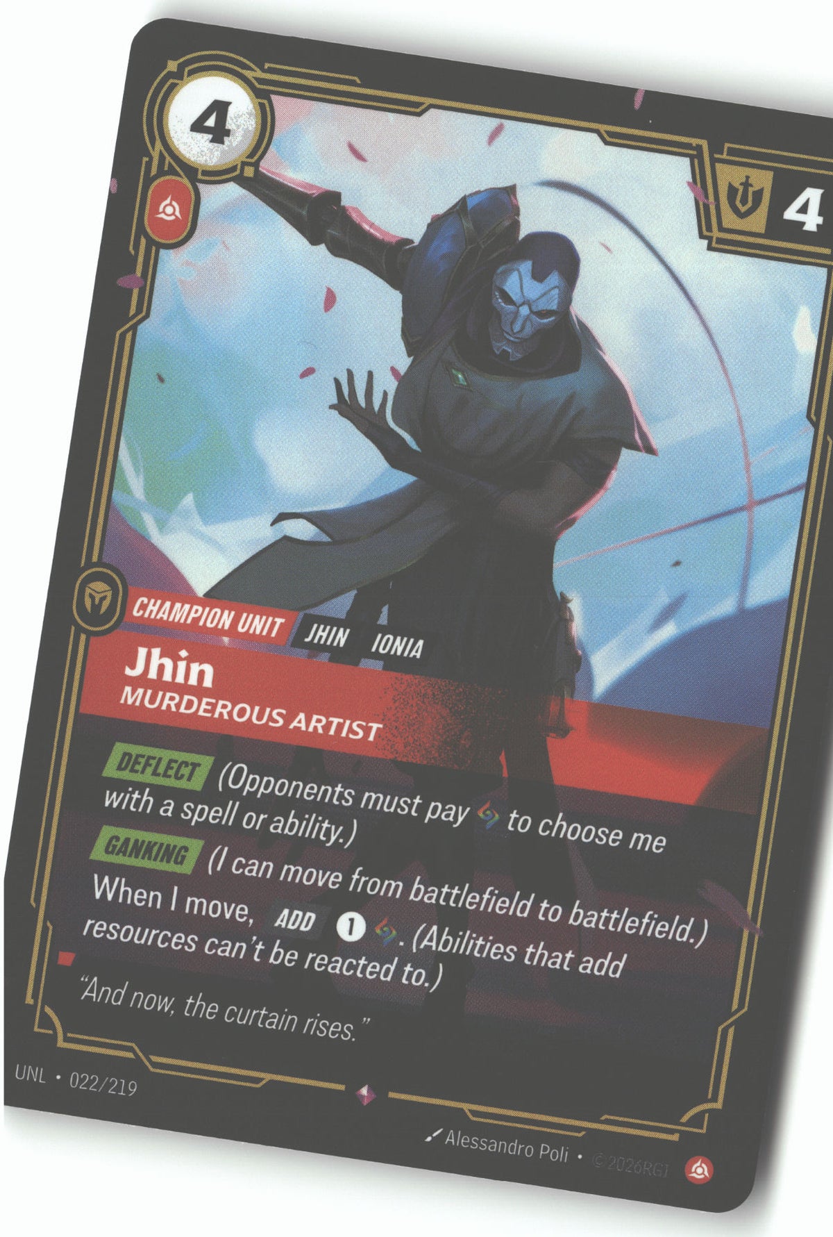 Jhin, Murderous Artist