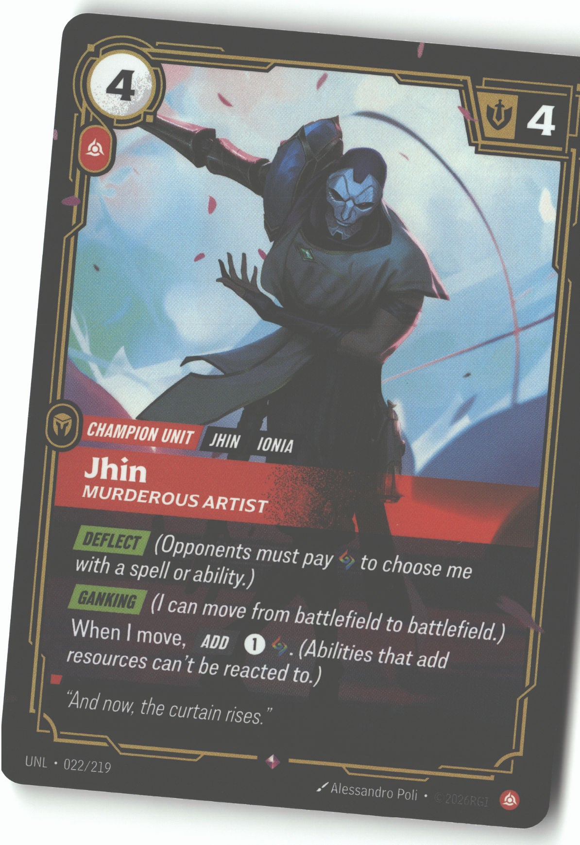 Jhin, Murderous Artist