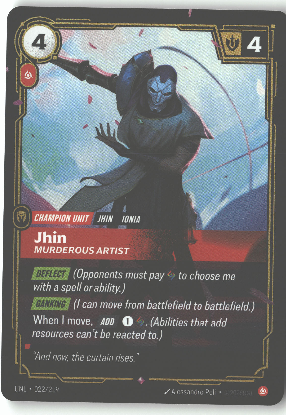 Jhin, Murderous Artist