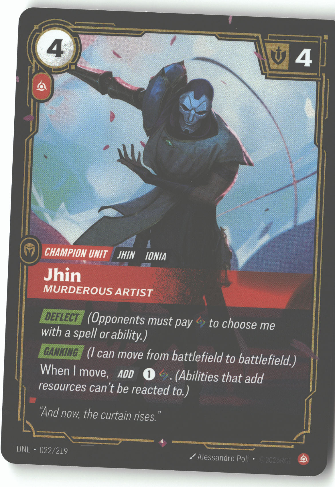 Jhin, Murderous Artist
