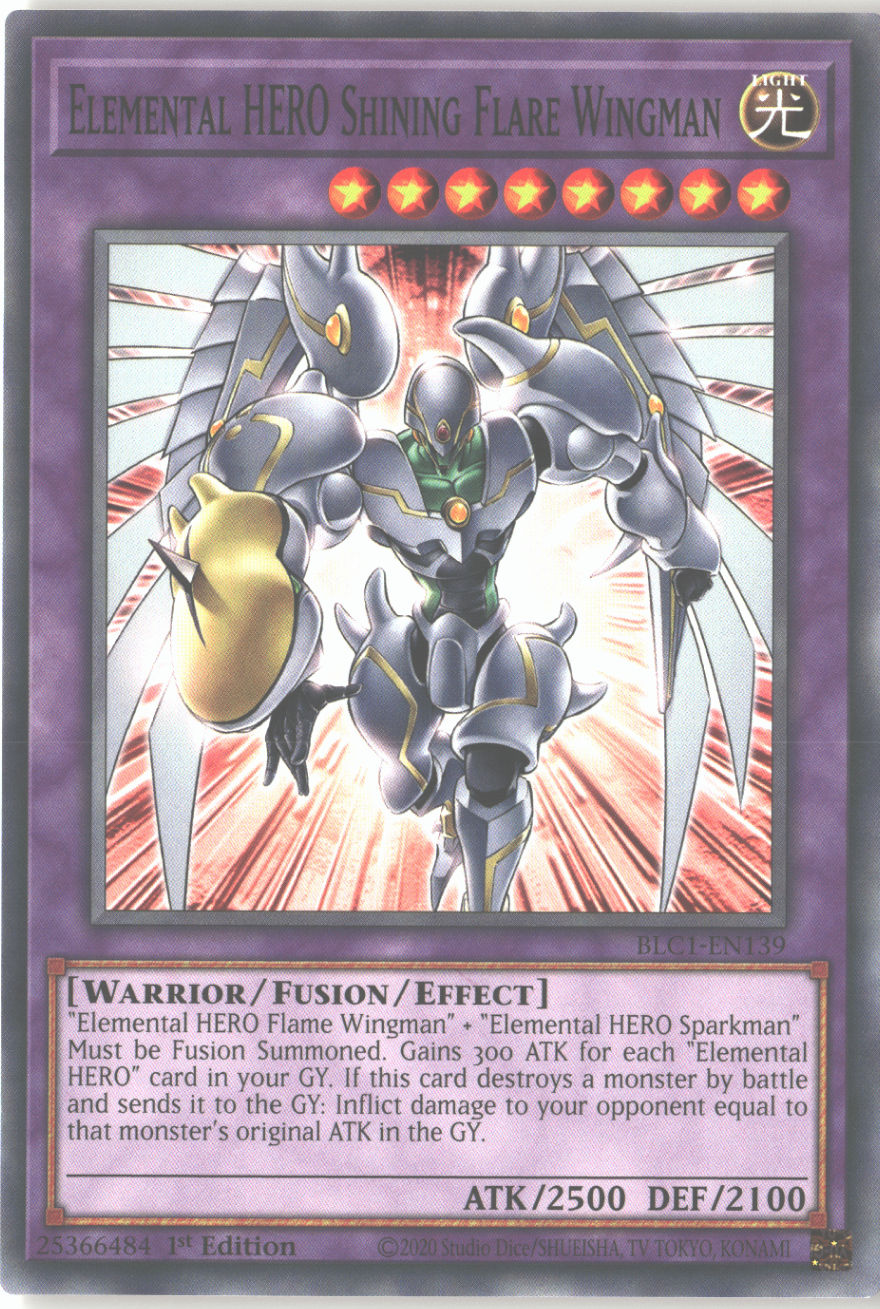 Elemental HERO Shining Flare Wingman | Lightly Played / English / 1st Edition