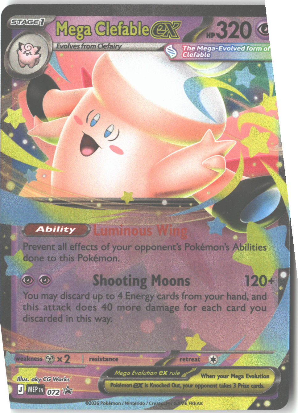 Mega Clefable ex - 072