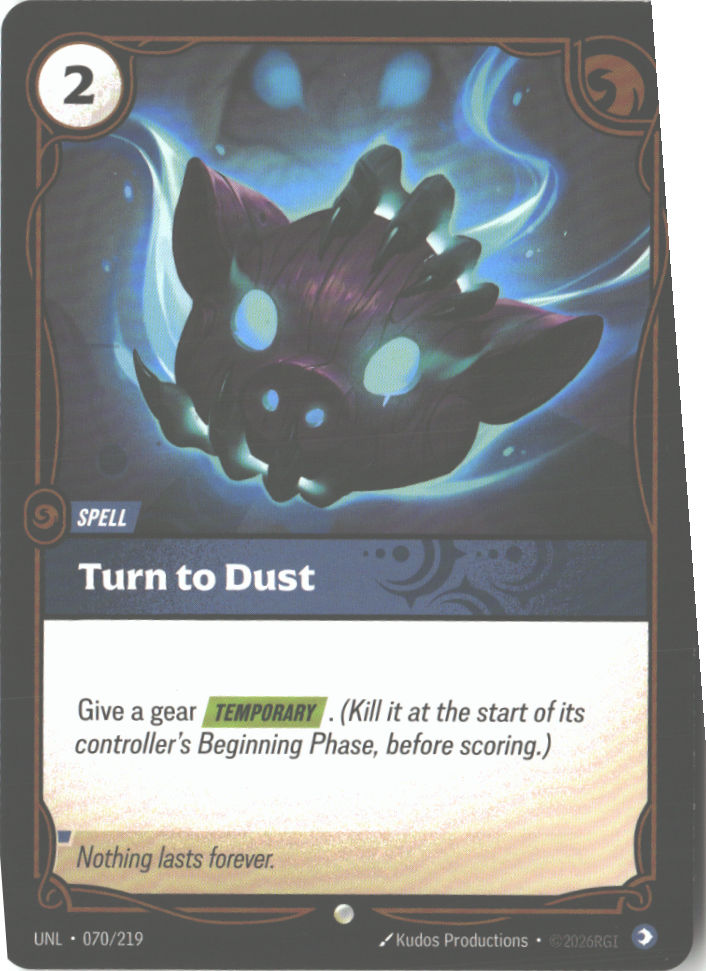 Turn to Dust