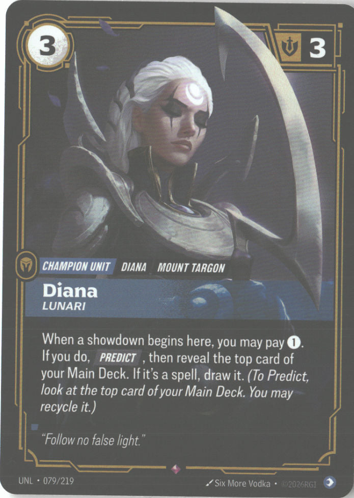 Diana, Lunari