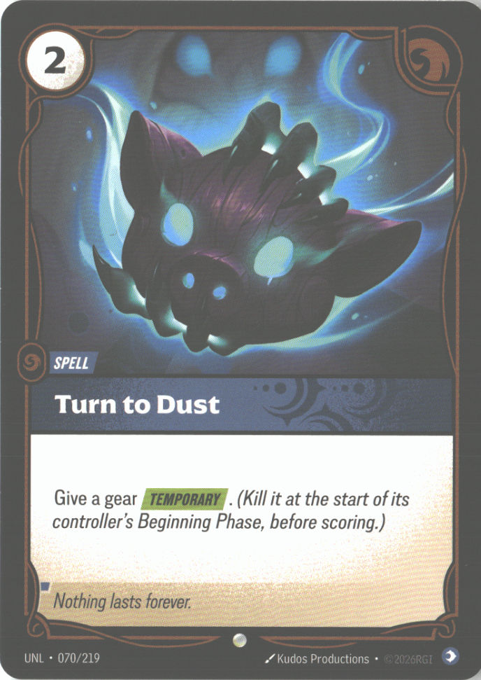 Turn to Dust