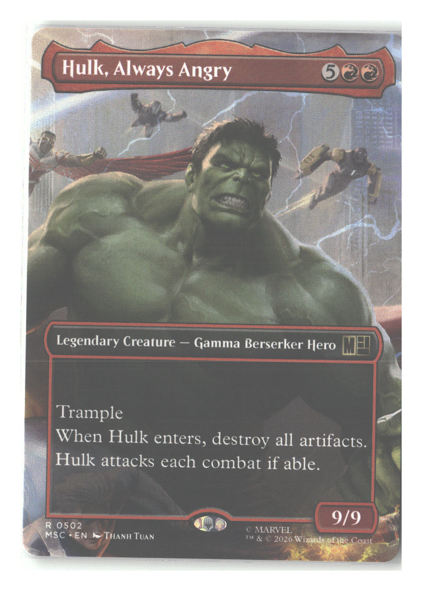 Hulk, Always Angry (Borderless)