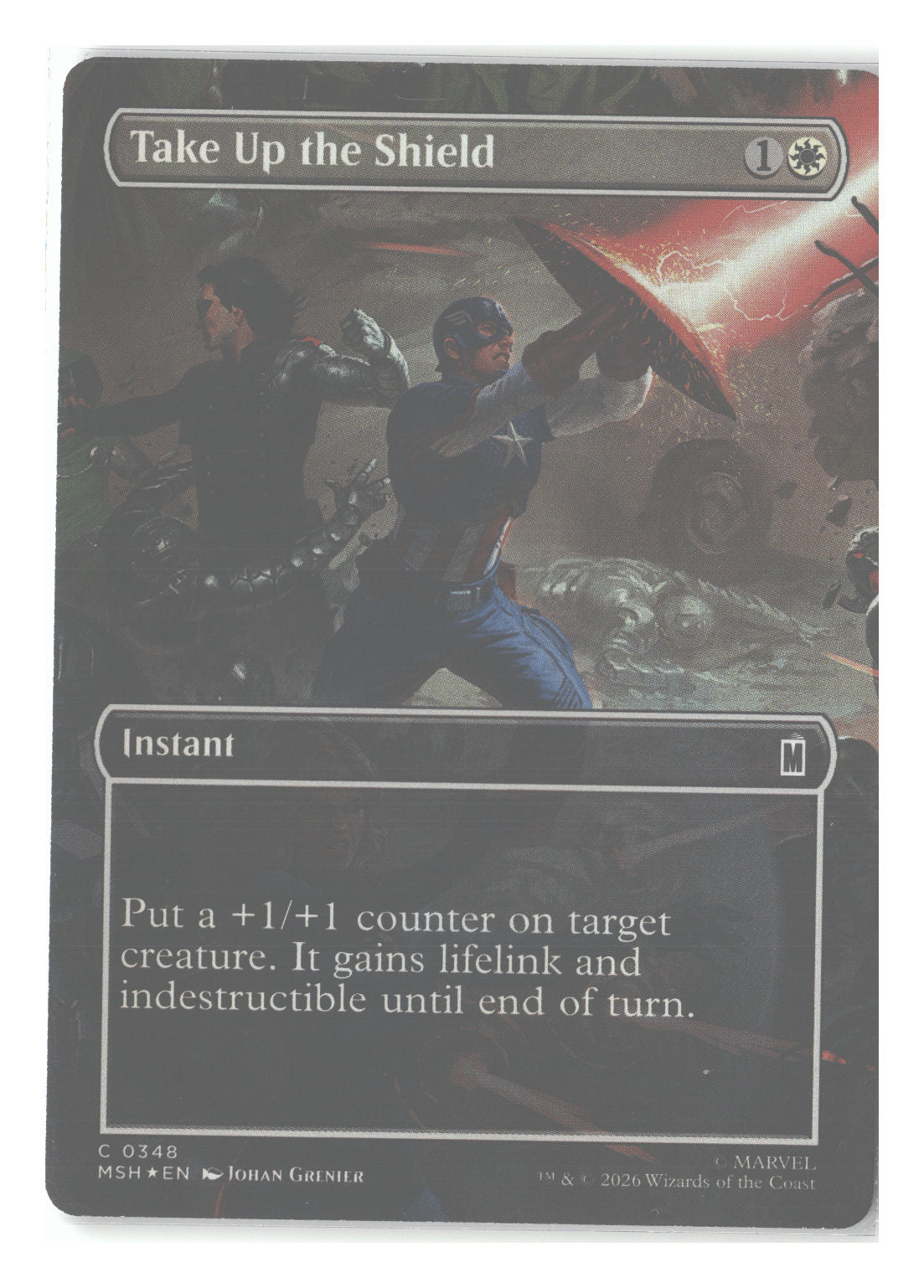 Take Up the Shield (Borderless)