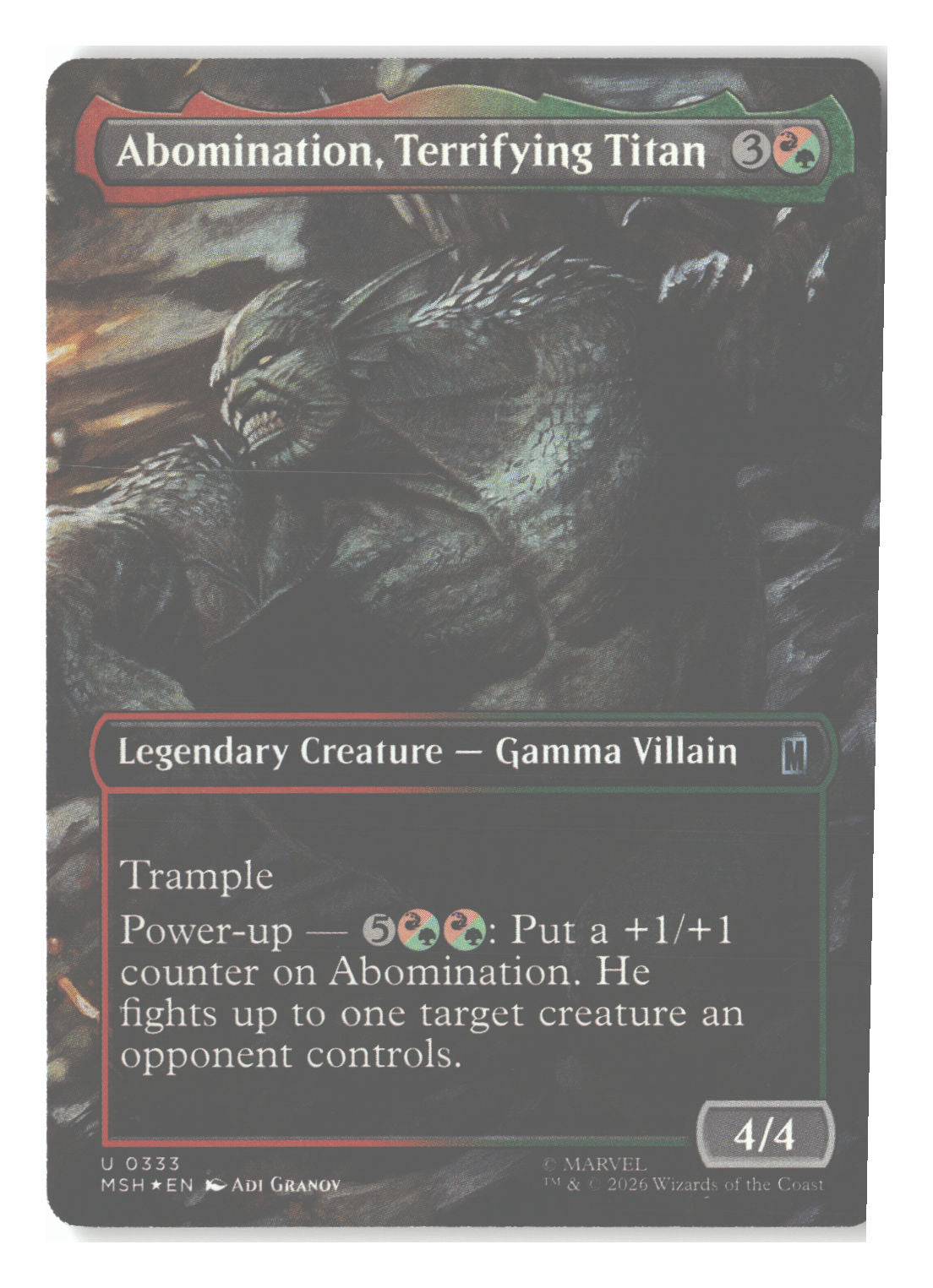 Abomination, Terrifying Titan (Borderless)