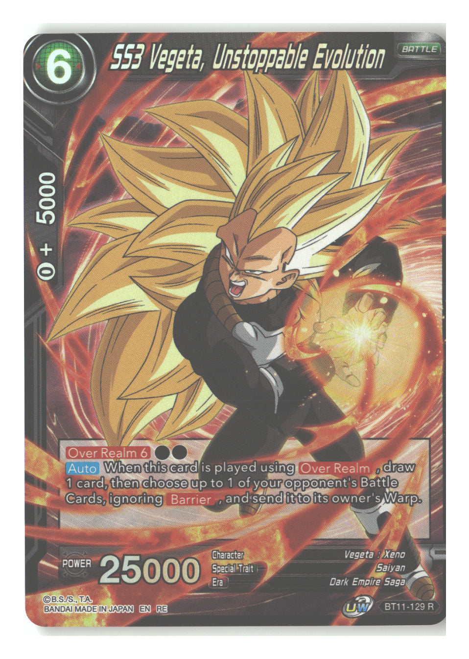 SS3 Vegeta, Unstoppable Evolution